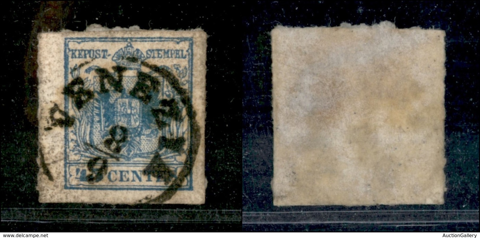 ANTICHI STATI - LOMBARDO VENETO - 1855 - 45 Cent (12) - Usato (90) - Autres & Non Classés