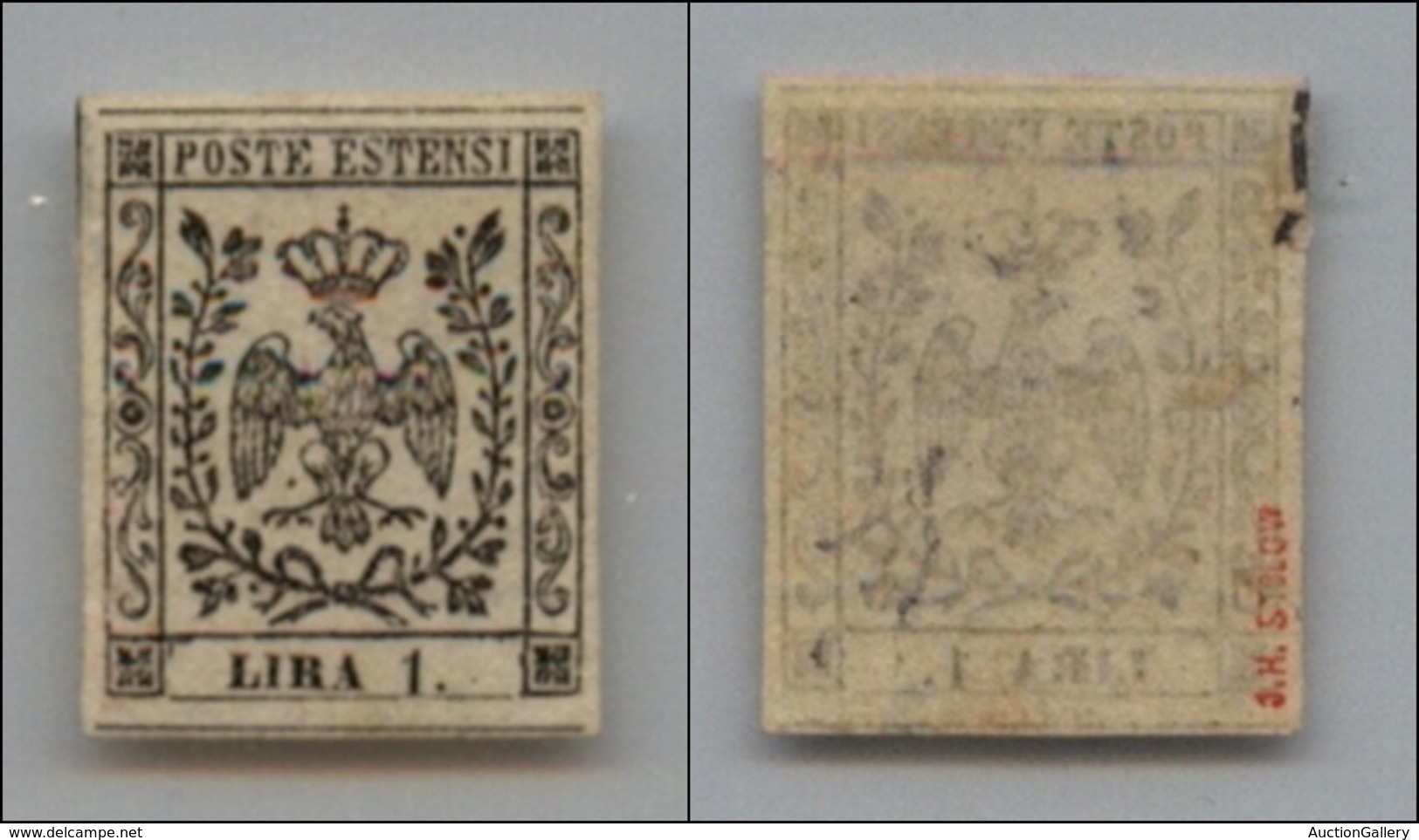 ANTICHI STATI - MODENA - 1854 - 1 Lira (11) - Gomma Originale (100) - Other & Unclassified