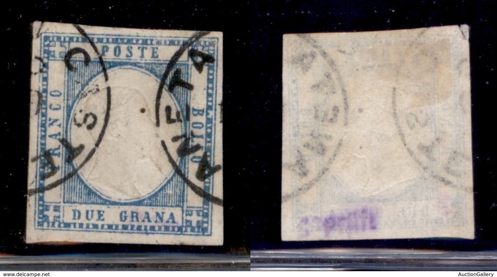 ANTICHI STATI - NAPOLI - 1861 - 2 Grana (20) Usato A Castellaneta (pti 7) - Sonstige & Ohne Zuordnung