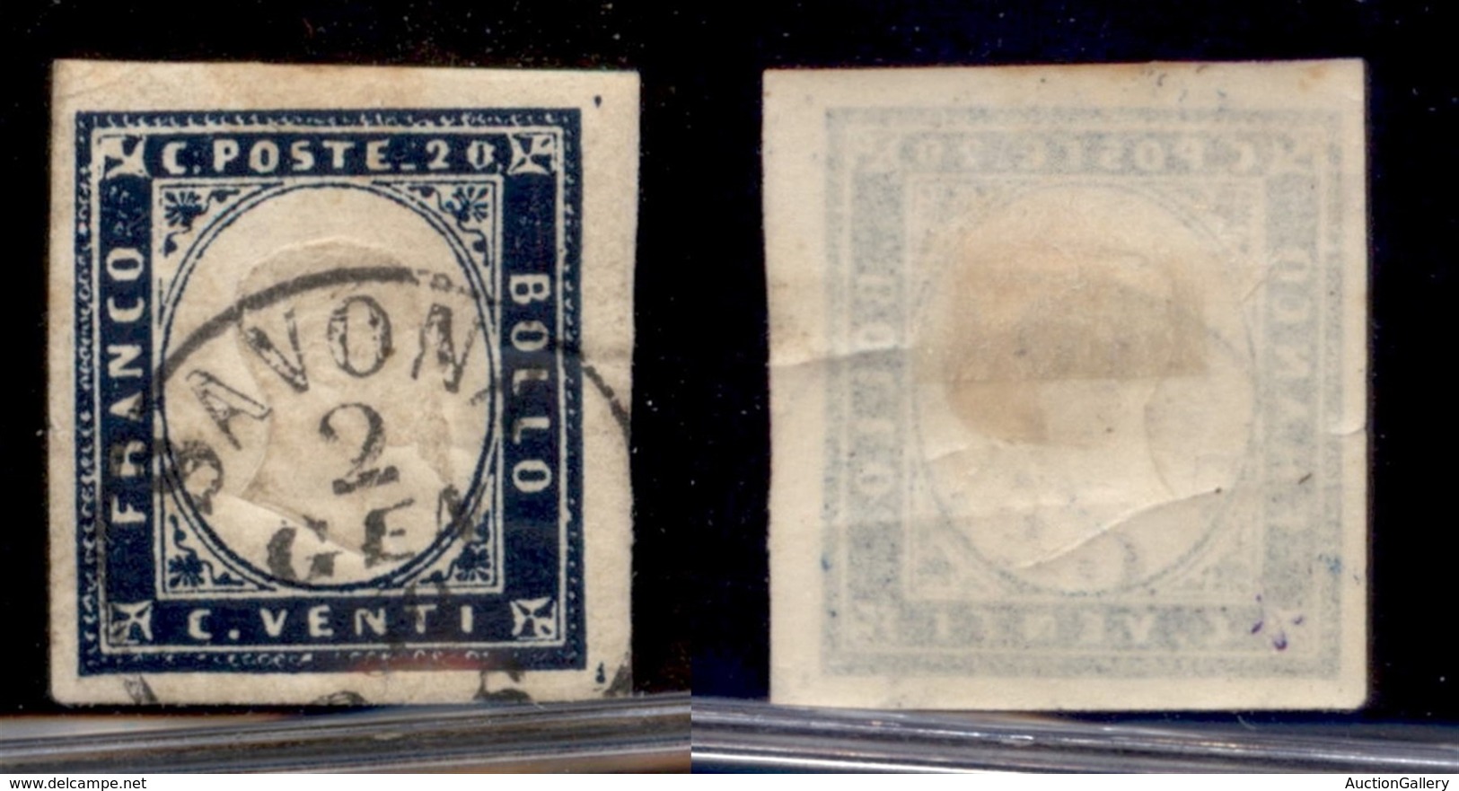 ANTICHI STATI - SARDEGNA - 1859 - 20 Cent (15 Bb) - Usato (70) - Other & Unclassified