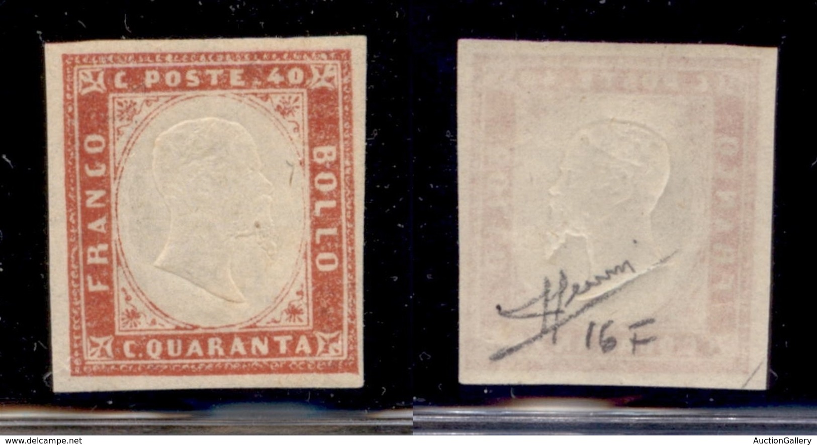 ANTICHI STATI - SARDEGNA - 1863 - 40 Cent (16 F) - Gomma Integra - Sorani - Andere & Zonder Classificatie