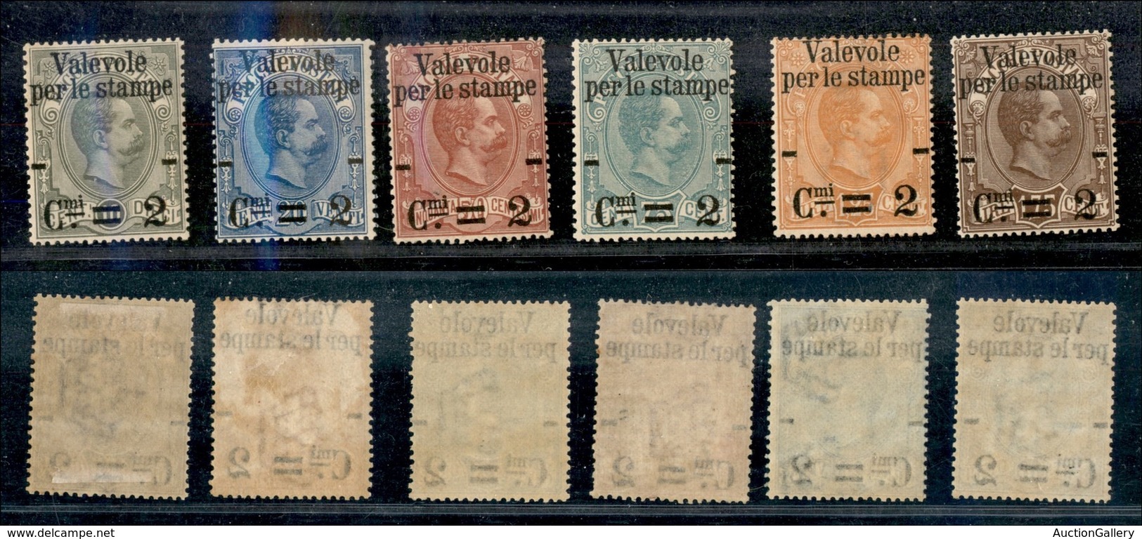 REGNO - REGNO - 1890 - Valevole Per Le Stampe (50/55) - Serie Completa - Gomma Originale (120) - Sonstige & Ohne Zuordnung