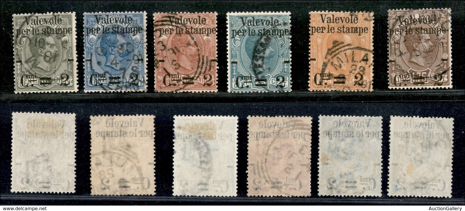REGNO - REGNO - 1890 - Valevole Per Le Stampe (50/55) - Serie Completa - Usati (220) - Other & Unclassified