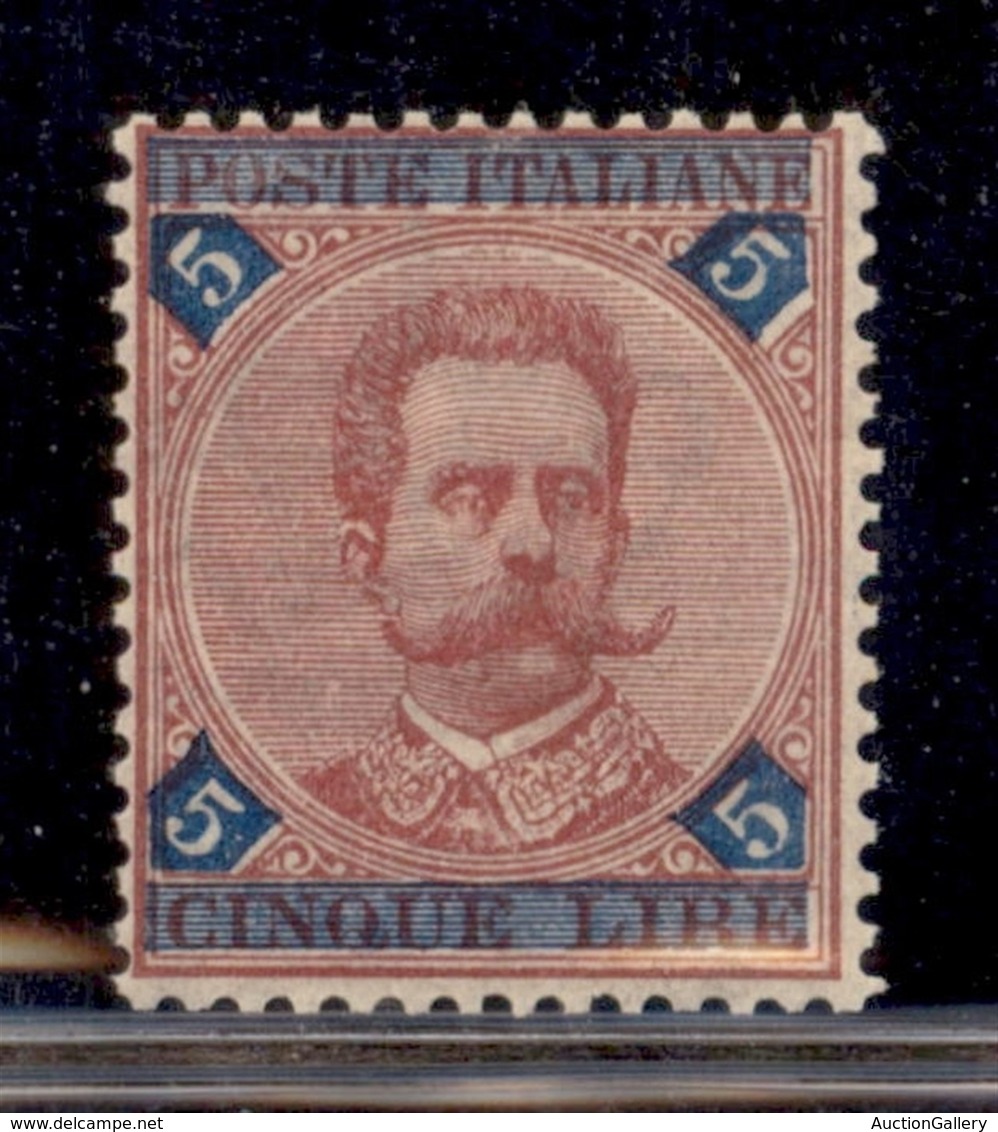 REGNO - REGNO - 1891 - 5 Lire Umberto (64) - Gomma Integra (175) - Sonstige & Ohne Zuordnung