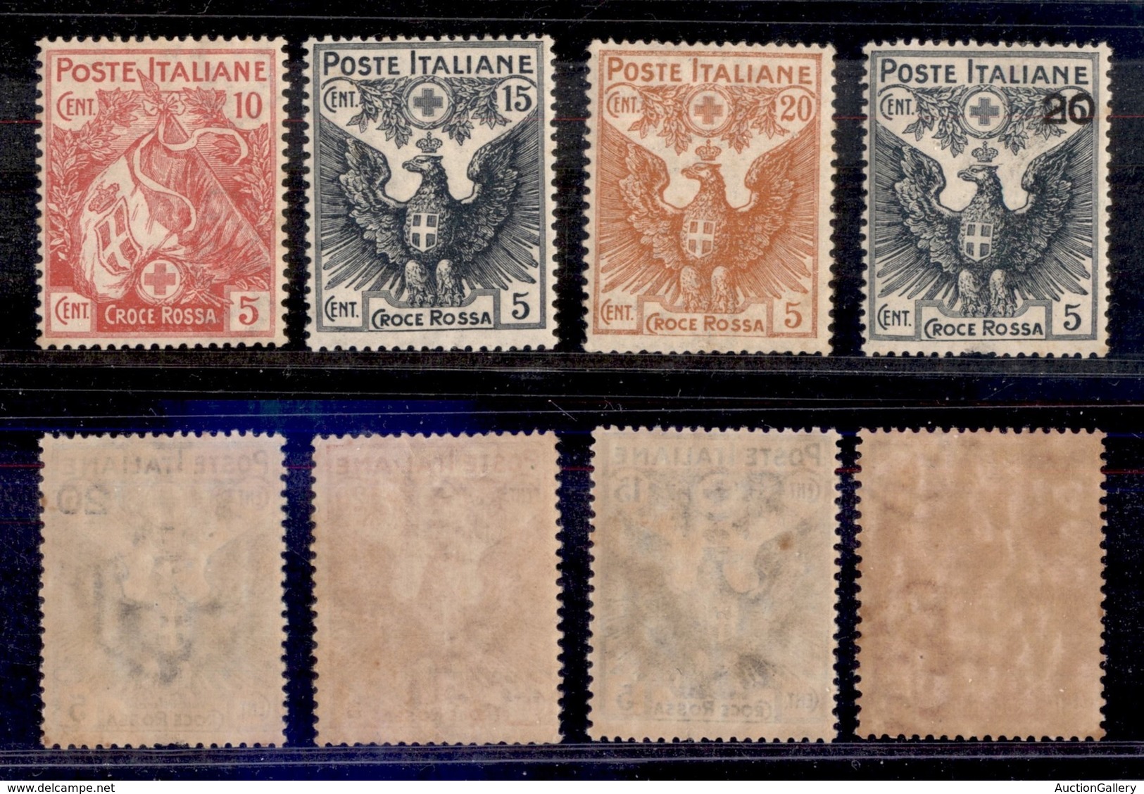 REGNO - REGNO - 1915/1916 - Croce Rossa (102/105) - Serie Completa - Gomma Originale (80) - Other & Unclassified