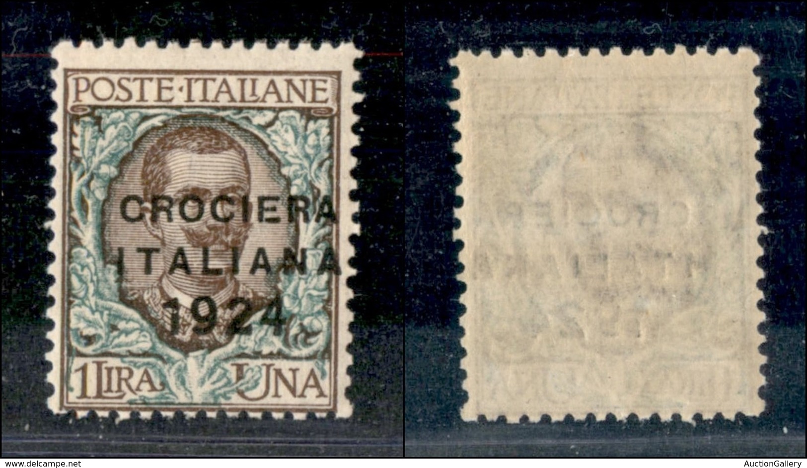 REGNO - REGNO - 1924 - 1 Lira Crociera (167) - Gomma Integra (150) - Sonstige & Ohne Zuordnung