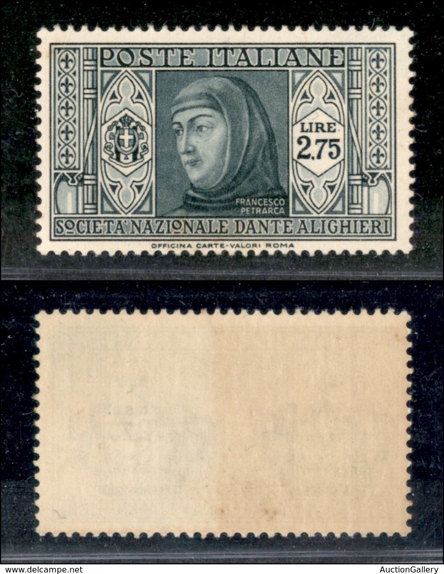 REGNO - REGNO - 1932 - 2.75 Lire Dante (312) - Gomma Integra (75) - Andere & Zonder Classificatie