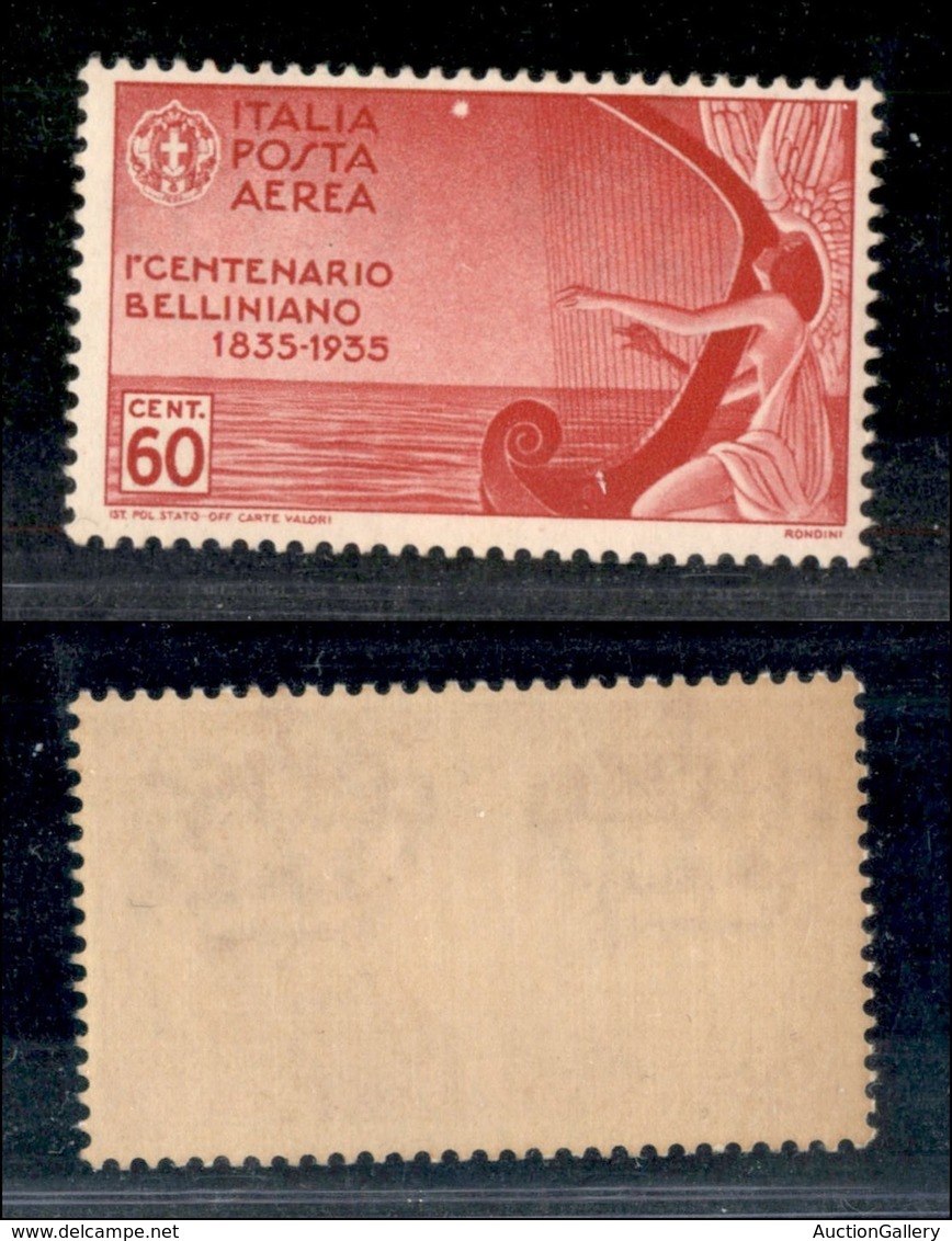 REGNO - REGNO - 1935 - 60 Cent Bellini (92 Aerea) - Gomma Integra (50) - Other & Unclassified