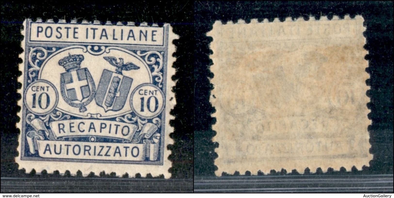 REGNO - REGNO - 1928 - 10 Cent Recapito Autorizzato (1) - Gomma Integra (150) - Sonstige & Ohne Zuordnung