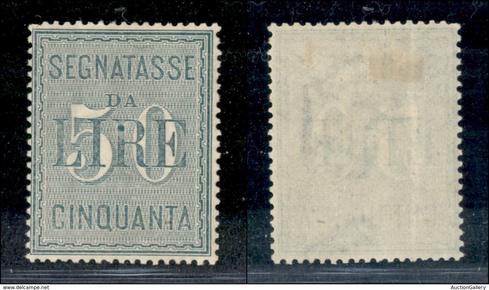 REGNO - REGNO - 1884 - 50 Lire Segnatasse (15) - Gomma Originale (150) - Andere & Zonder Classificatie