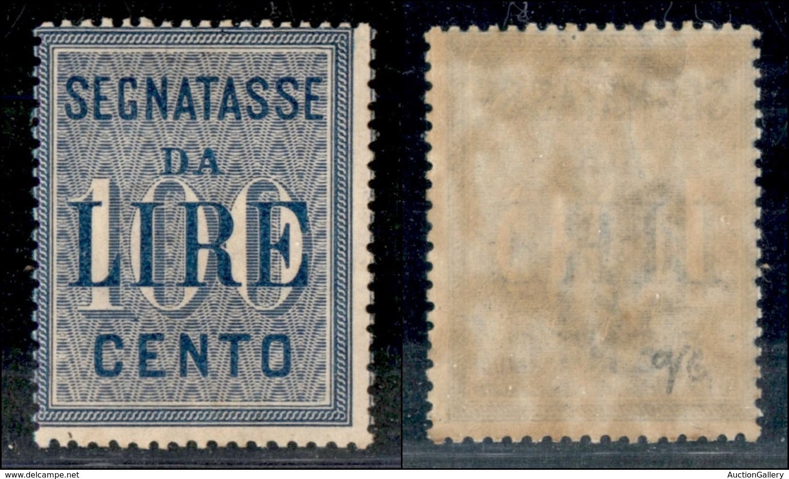 REGNO - REGNO - 1903 - 100 Lire Segnatasse (32) - Gomma Originale (100) - Andere & Zonder Classificatie