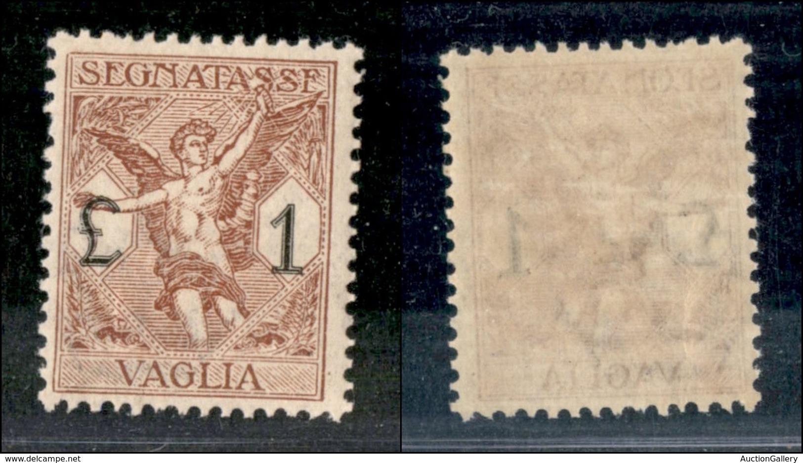 REGNO - REGNO - 1924 - 1 Lira Segnatasse Vaglia (4) - Gomma Integra (150) - Andere & Zonder Classificatie