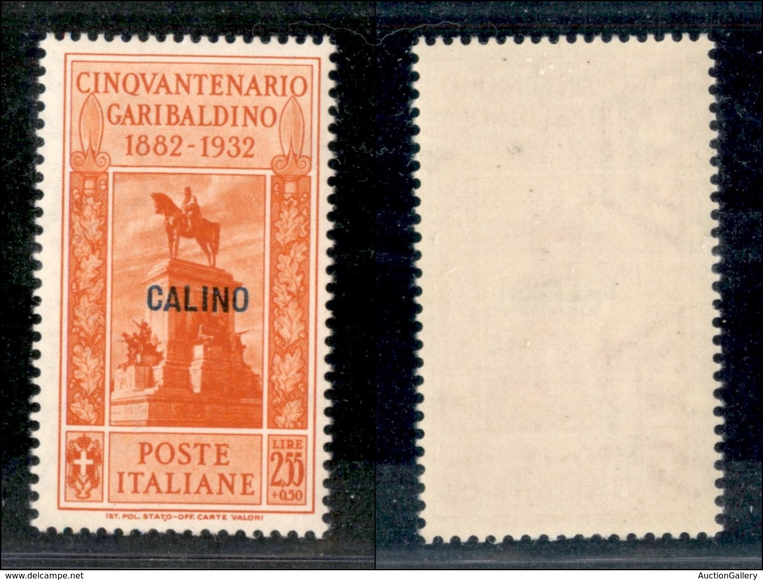 COLONIE - EGEO - Calino - 1932 - 2.55 Lire + 50 Cent Garibaldi (25) - Gomma Integra (65) - Andere & Zonder Classificatie