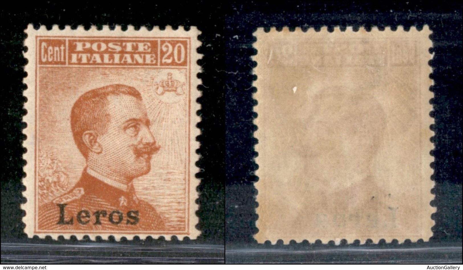 COLONIE - EGEO - Leros - 1917 - 20 Cent Michetti (9) - Gomma Originale (100) - Other & Unclassified