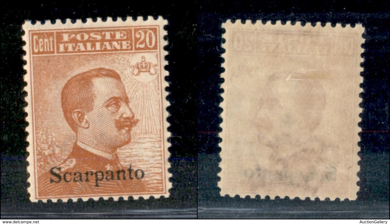 COLONIE - EGEO - Scarpanto - 1921/1922 - 20 Cent Michetti (11) - Gomma Originale (100) - Andere & Zonder Classificatie
