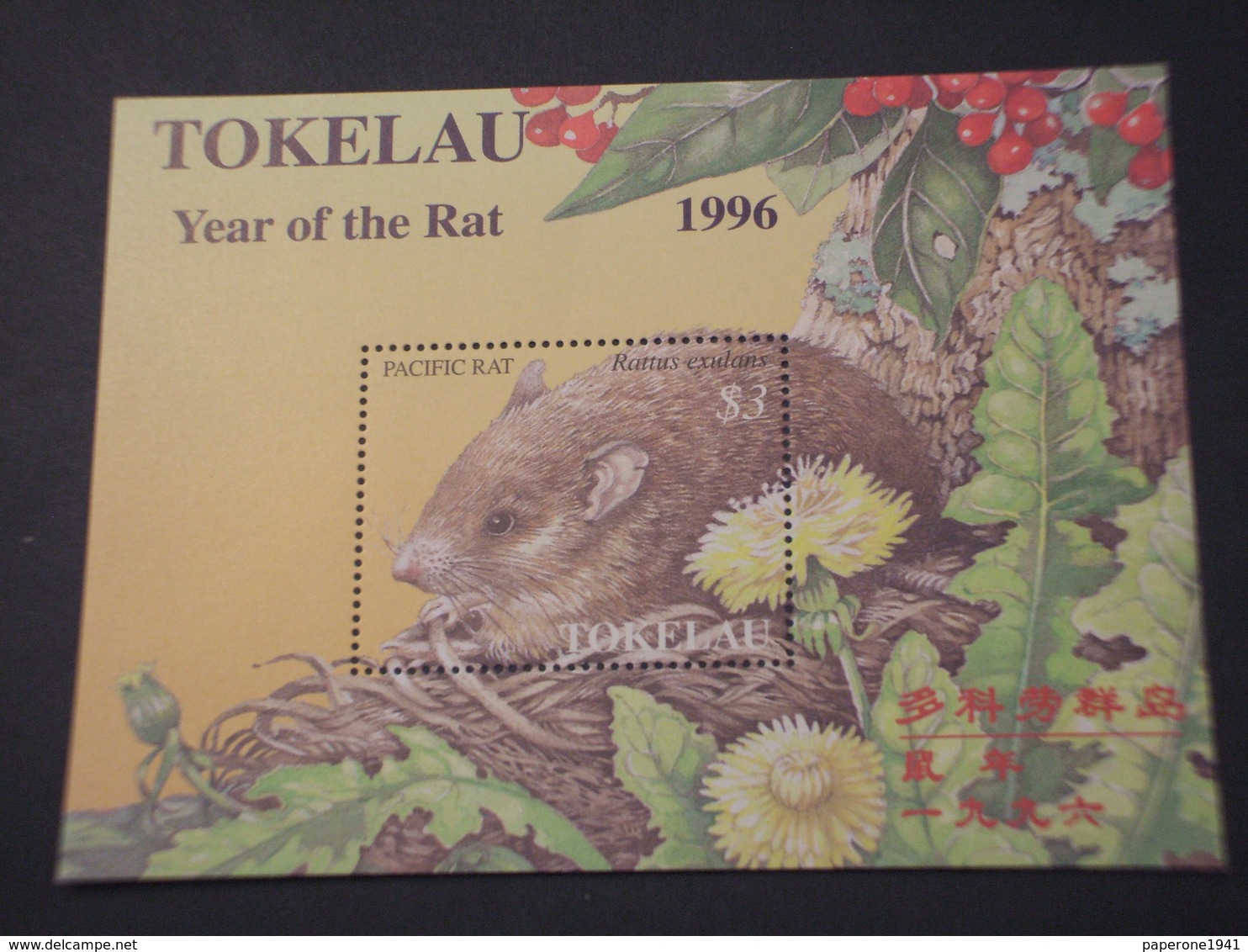 TOKELAU - BF 1996 RAT - NUOVO(++) - Tokelau