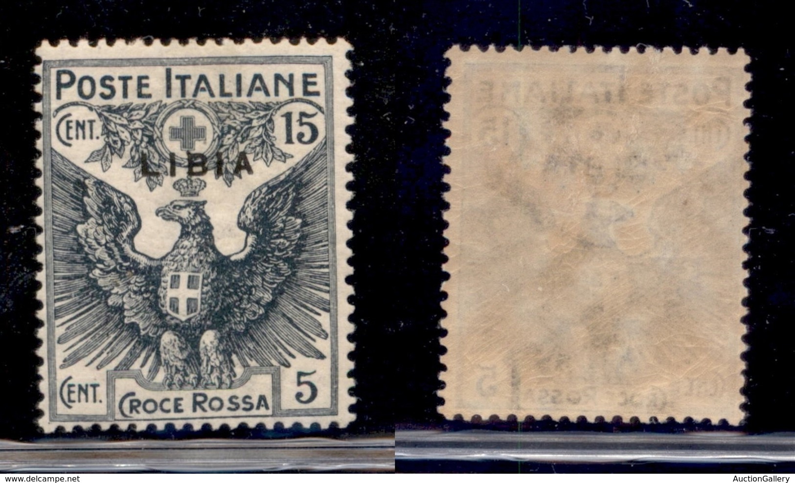 COLONIE - LIBIA - 1915 - 15 + 5 Cent Croce Rossa (14) - Gomma Originale (62) - Sonstige & Ohne Zuordnung