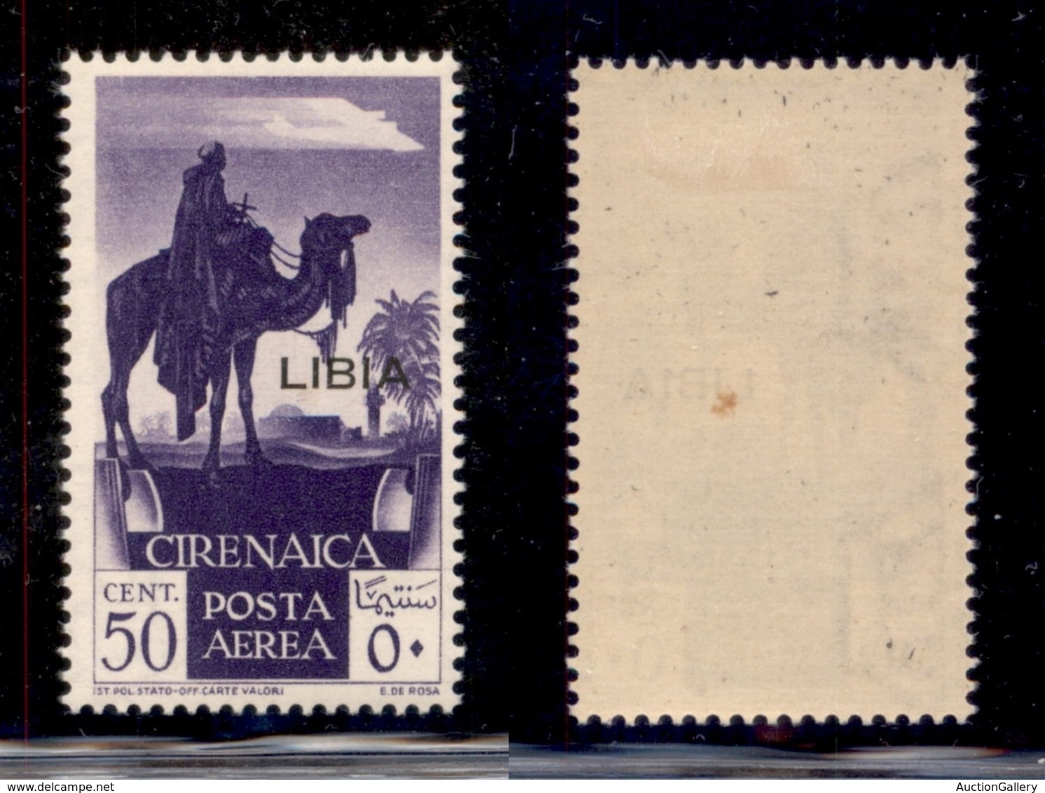 COLONIE - LIBIA - 1936 - 50 Cent Posta Aerea (27) - Gomma Originale (70) - Andere & Zonder Classificatie