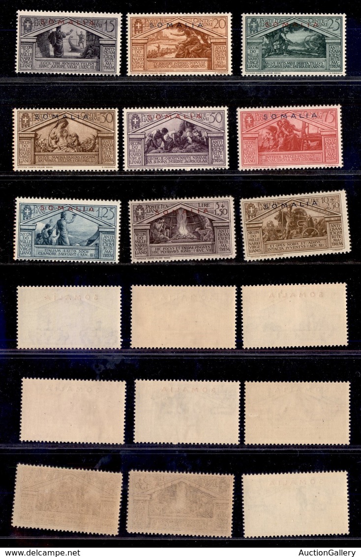 COLONIE - SOMALIA - 1930 - Virgilio (149/157) - Serie Completa - Gomma Integra (50) - Sonstige & Ohne Zuordnung