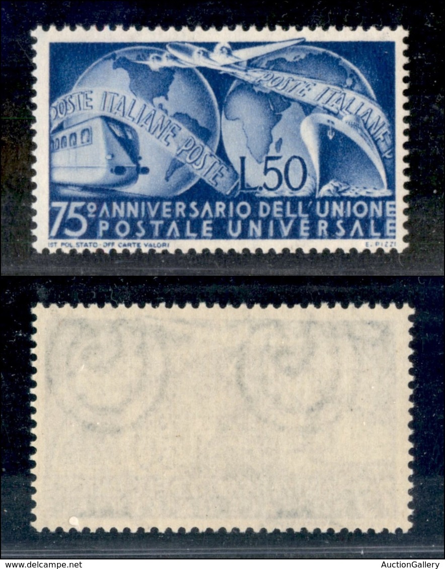 REPUBBLICA - REPUBBLICA - 1949 - 50 Lire UPU (599) - Gomma Integra (70) - Sonstige & Ohne Zuordnung