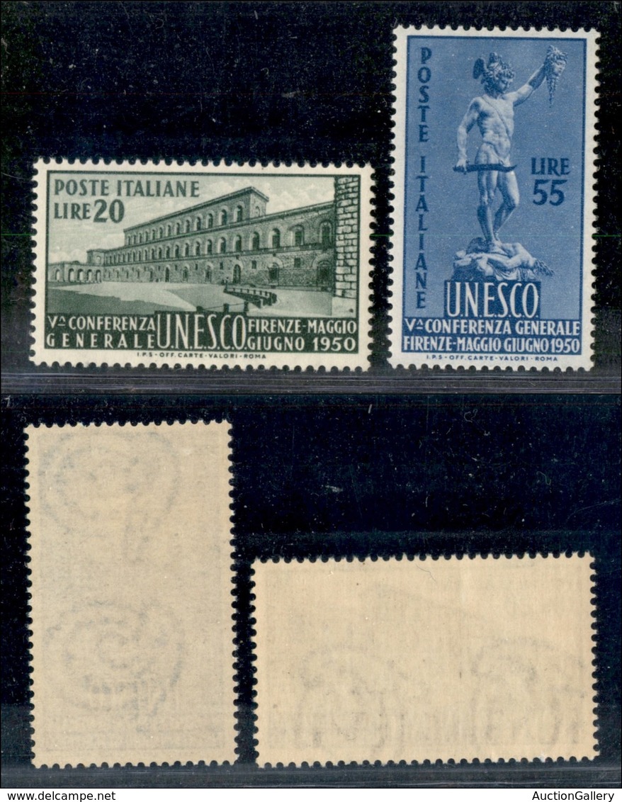 REPUBBLICA - REPUBBLICA - 1950 - UNESCO (618/619) - Serie Completa - Gomma Integra (100) - Sonstige & Ohne Zuordnung