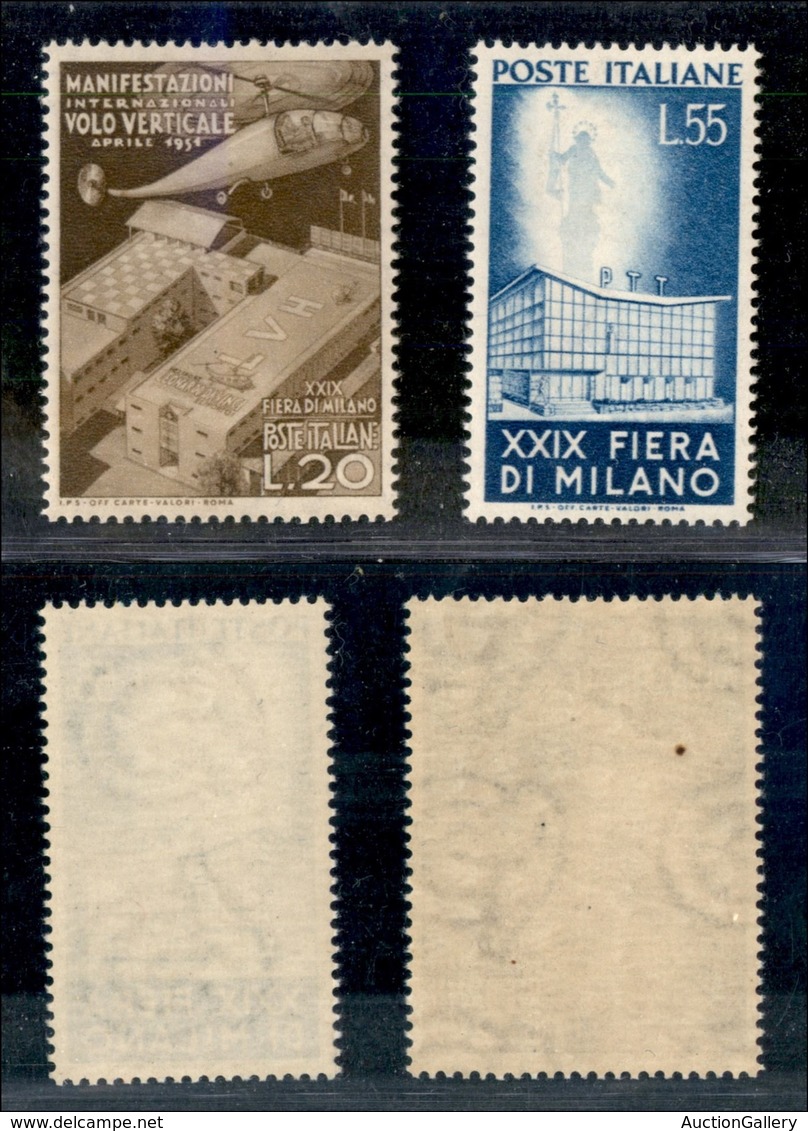 REPUBBLICA - REPUBBLICA - 1951 - Fiera Di Milano (657/658) - Serie Completa - Gomma Integra (125) - Sonstige & Ohne Zuordnung