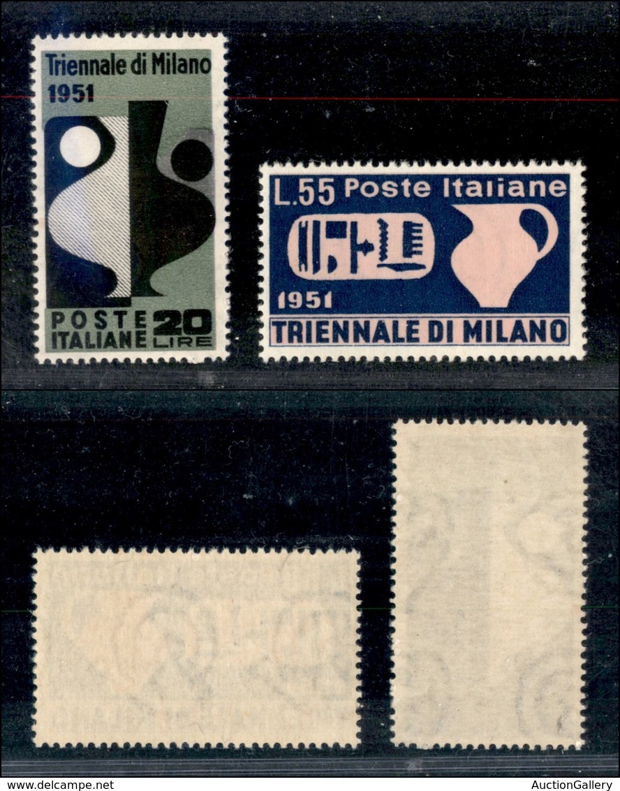 REPUBBLICA - REPUBBLICA - 1951 - Triennale Di Milano (666/667) - Serie Completa - Gomma Integra (70) - Other & Unclassified