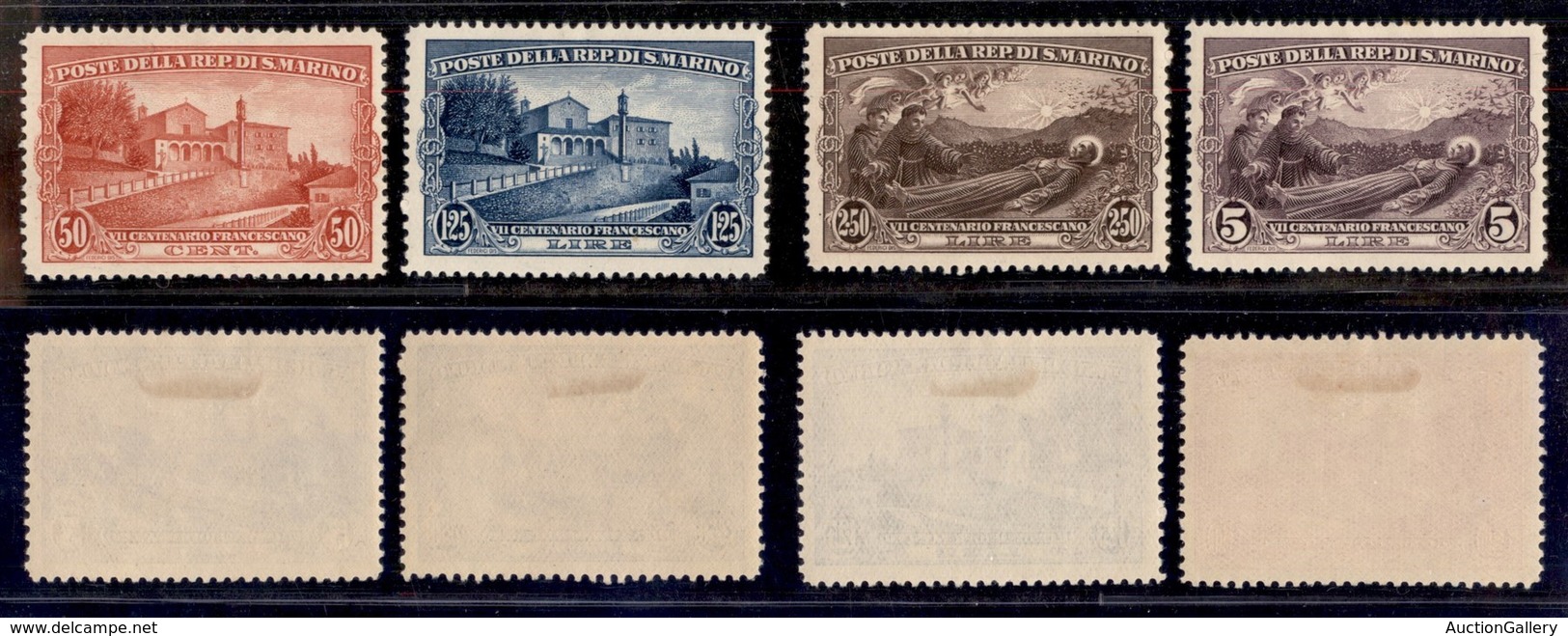 SAN MARINO - SAN MARINO - 1928 - S. Francesco (137/140) - Serie Completa - Gomma Originale (110) - Other & Unclassified