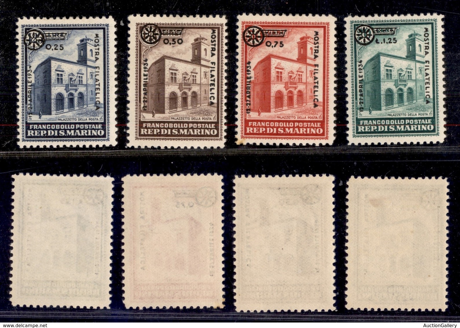 SAN MARINO - SAN MARINO - 1934 - Mostra Filatelica (180/183) - Serie Completa - Gomma Originale (70) - Sonstige & Ohne Zuordnung