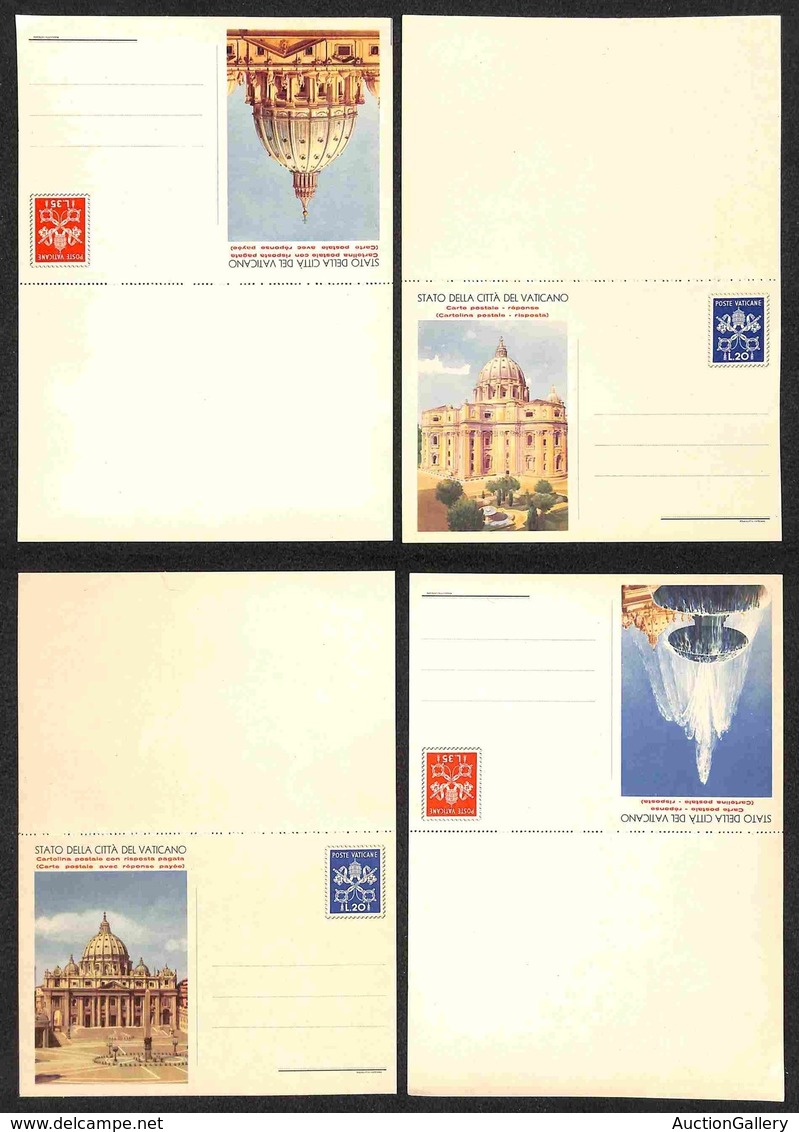 VATICANO - VATICANO - Cartoline Postali - 1958 - Vedute Doppie Con Risposta Pagata (C14/C15) - Serie Completa - Nuove Pe - Sonstige & Ohne Zuordnung