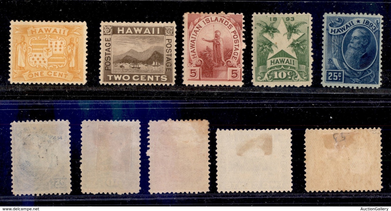 ESTERO - HAWAII - 1894 - Vedute (57/61) - Serie Completa Gomma Originale - Other & Unclassified