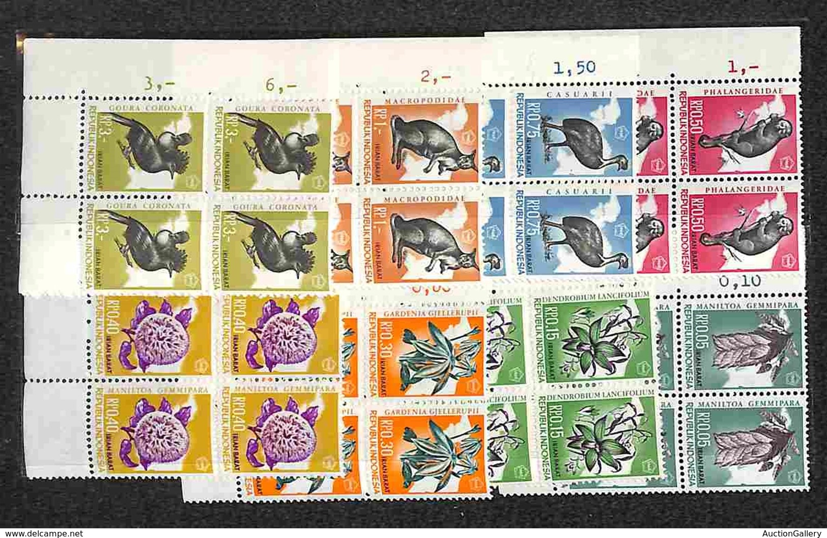 ESTERO - INDONESIA - Irian Barat - 1969 - Fauna E Flora (23/30) - Serie Completa In Quartine - Gomma Integra - Andere & Zonder Classificatie