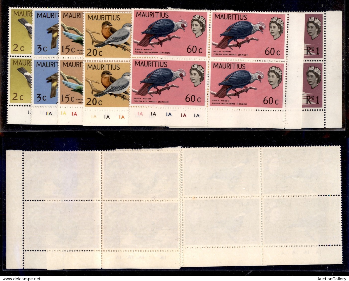 ESTERO - MAURITIUS - 1968 - Uccelli (319/324) - Serie Completa In Quartine Angolo Di Foglio - Gomma Integra - Sonstige & Ohne Zuordnung