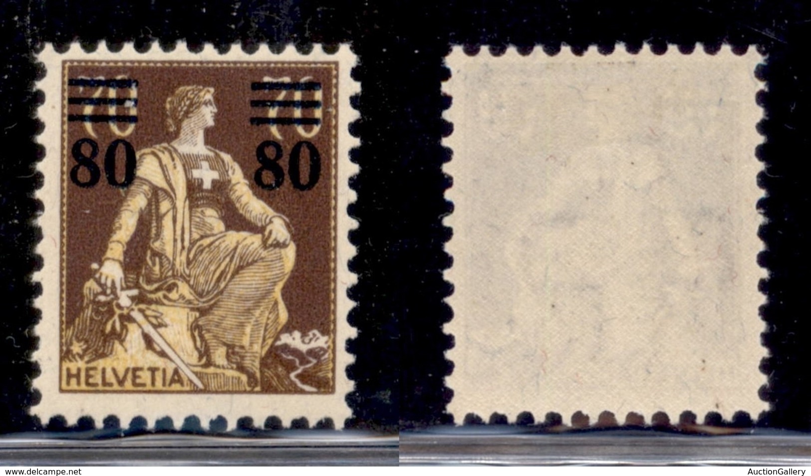ESTERO - SVIZZERA - 1915 - 80 Cent Su 70 Helvetia (127) - Gomma Originale - Sonstige & Ohne Zuordnung