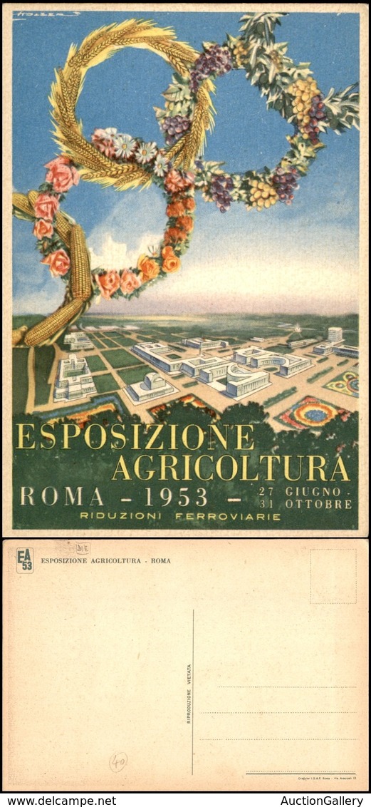 CARTOLINE - COMMEMORATIVE - Esposizione Agricola Roma 1953 - Nuova FG - Andere & Zonder Classificatie