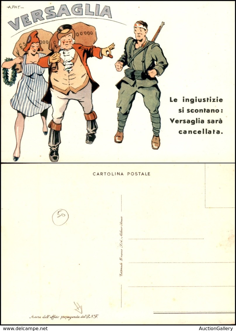 CARTOLINE - COMMEMORATIVE - Versaglia - Ill A.Pat - Nuova FG - Sonstige & Ohne Zuordnung