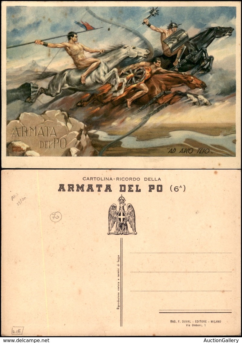 CARTOLINE - MILITARI - Armata Del PO - Ill.Bartoli - Nuova FG - Andere & Zonder Classificatie