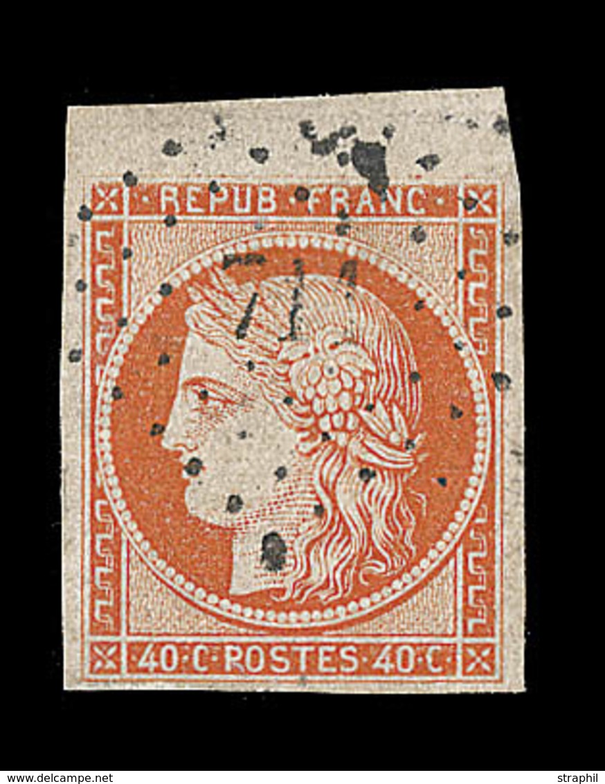 O EMISSION CERES 1849 - O - N°5 - 40c Orange - Bdf - TB - 1849-1850 Ceres