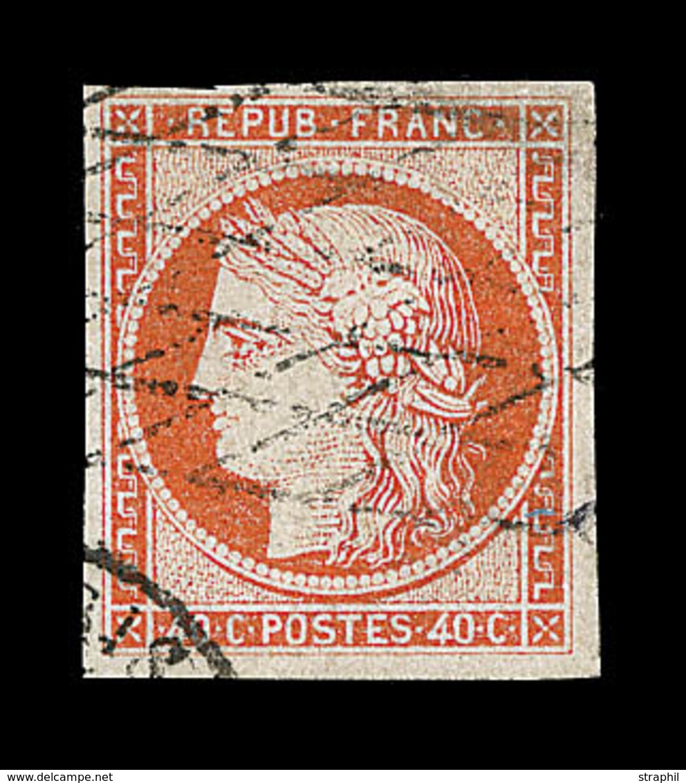 O EMISSION CERES 1849 - O - N°5 - 40c Orange - TB - 1849-1850 Ceres