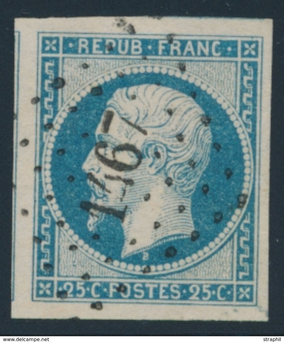 O EMISSION PRESIDENCE - O - N°10 - Obl PC 1467 + 1 Filet Voisin - TB/SUP - 1852 Louis-Napoléon