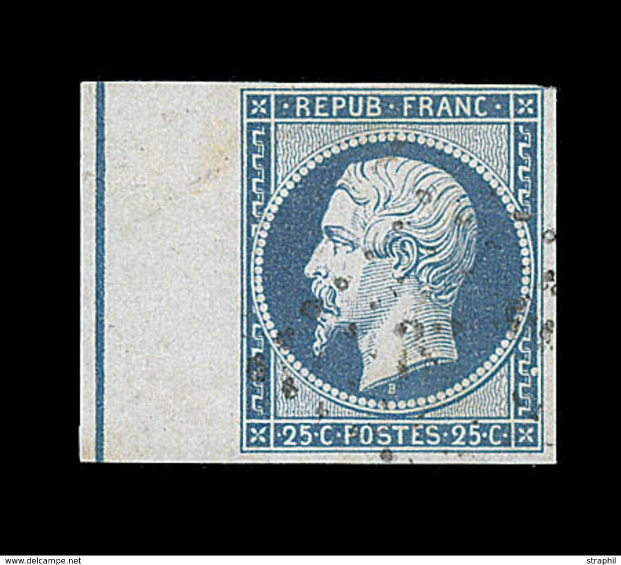 O EMISSION PRESIDENCE - O - N°10b - 25c Bleu - BdF Avec Filet D'encadrement - TB - 1852 Louis-Napoléon