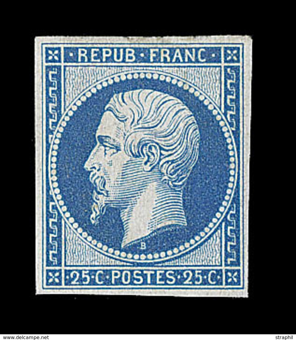 O EMISSION PRESIDENCE - O - N°10c - 25c Bleu - Réimpression - TB - 1852 Louis-Napoléon