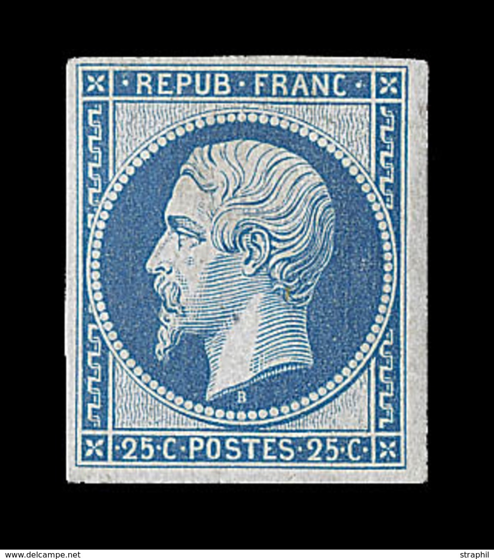 * EMISSION PRESIDENCE - * - N°10c - Réimpression Du 25c Bleu - TB - 1852 Louis-Napoléon