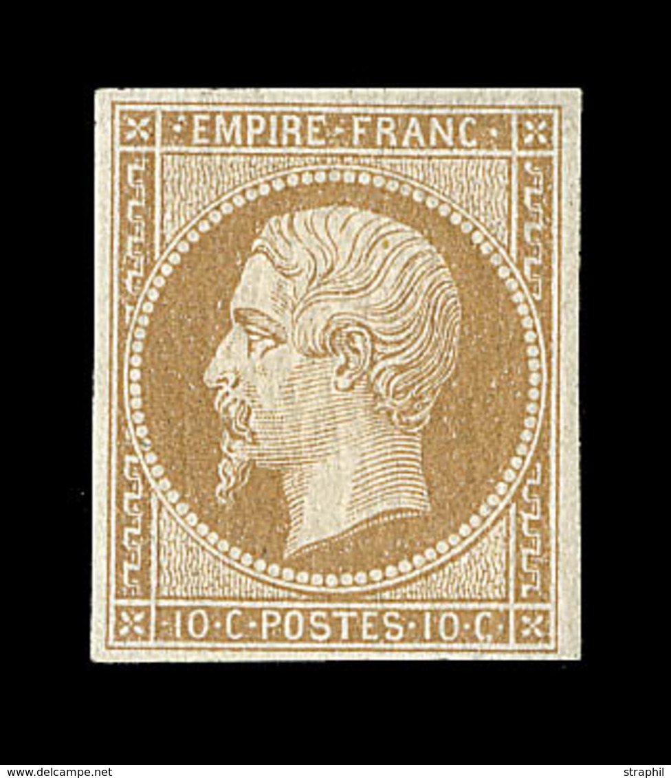 ** NAPOLEON NON DENTELE - ** - N°13A - Gomme Craquelée - Signé - B/TB - 1853-1860 Napoleon III