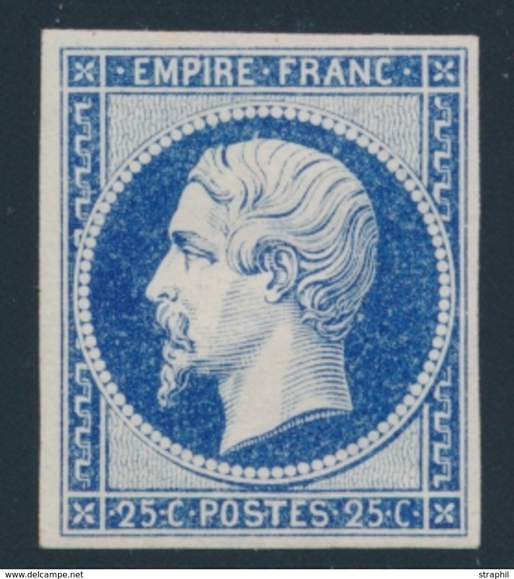 (**) NAPOLEON NON DENTELE - (**) - N°14Aa - 20c Bleu Foncé - TB - 1853-1860 Napoleon III