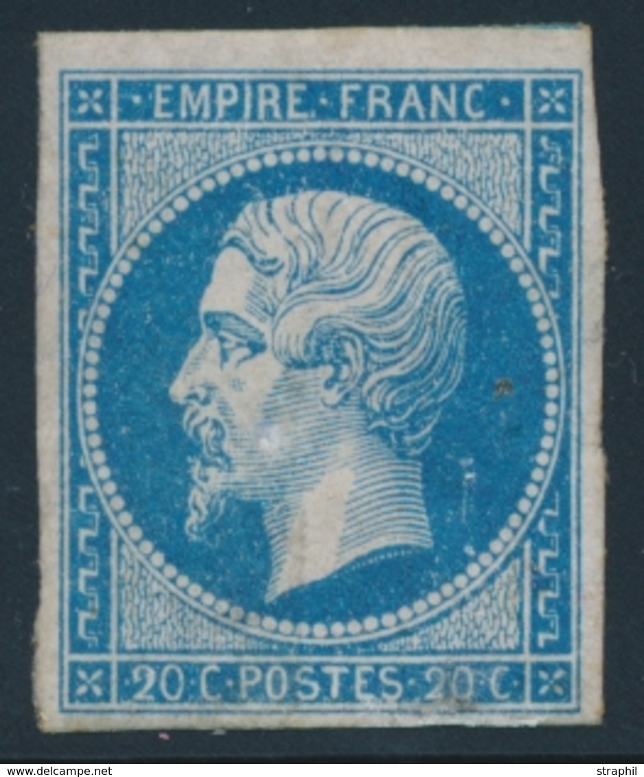 (**) NAPOLEON NON DENTELE - (**) - N°14B - 20c Bleu - TB - 1853-1860 Napoléon III.