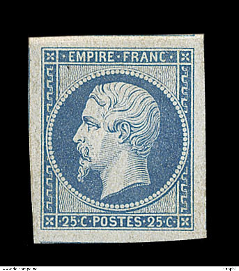 (*) NAPOLEON NON DENTELE - (*) - N°15 - 25c Bleu - Belles Marges - Avec Annonce De Voisin - TB/SUP - 1853-1860 Napoleon III