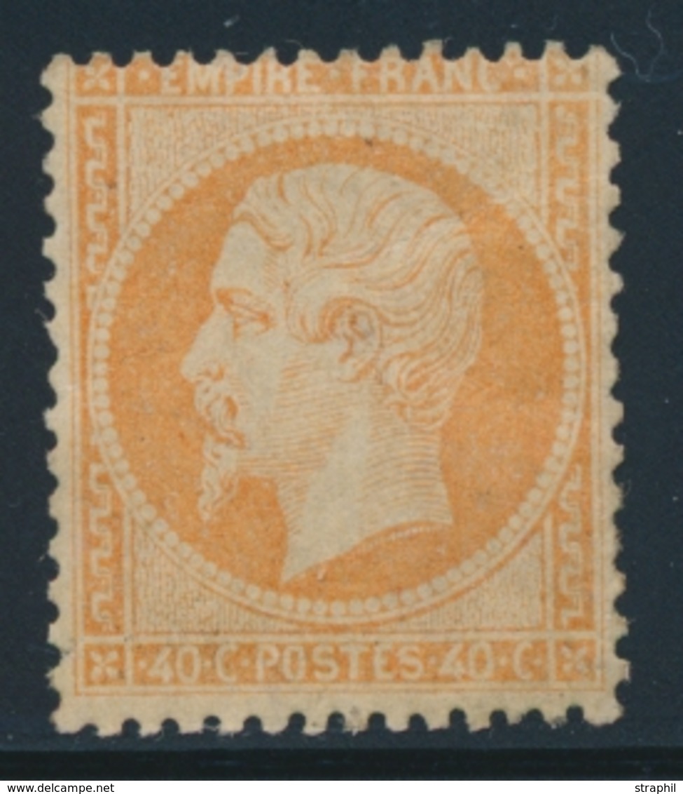 * NAPOLEON DENTELE - * - N°23 - 40c Orange -TB - 1862 Napoléon III.