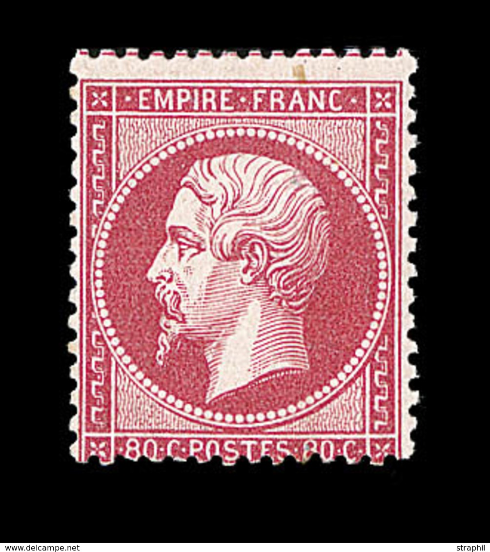 * NAPOLEON DENTELE - * - N°24 - 80c Rose - Comme ** - TB - 1862 Napoléon III.