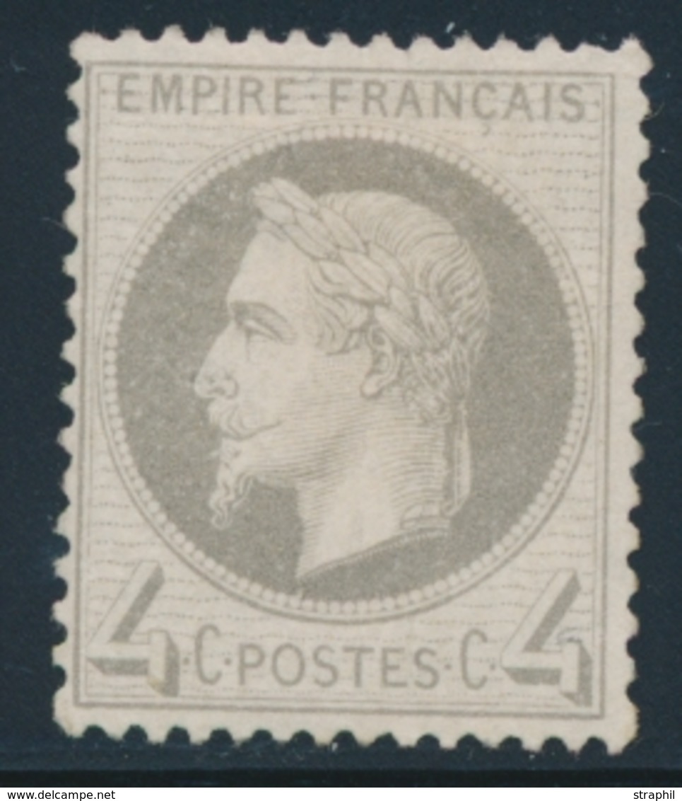 * NAPOLEON LAURE - * - N°27B - 4c Gris - TB - 1863-1870 Napoleon III With Laurels